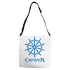 shirt steuerrad yacht boot ship sailing captain segeln kapit&auml;n Adjustable Strap Totes