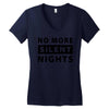 No More Silent Nights Women's V-Neck T-Shirt