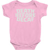 death before decaf (2) Baby Bodysuit