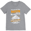 Motorcycles Dad V-Neck Tee