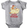 chicken permission Baby Bodysuit
