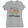 hard corg Ladies Fitted T-Shirt