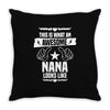 Awesome Nana Looks Like Throw Pillow