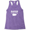 bacon is meat candy Racerback Tank