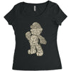 mario text Women's Triblend Scoop T-shirt