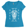 soul II soul white logo Women's Triblend Scoop T-shirt