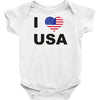 i love usa Baby Onesie