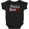 pizza and beer '16 Baby Bodysuit