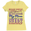 my mom is in heaven forever Ladies Fitted T-Shirt