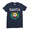 santa christmas Ladies Fitted T-Shirt