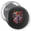 wicked jester skull Pin-back button