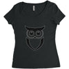 owl  (9) Women's Triblend Scoop T-shirt