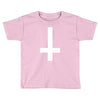 wasted youth inverted cross indie geek swag funny Toddler T-shirt
