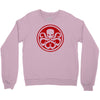 red skull logo avengers marvel comics gift Crewneck Sweatshirt