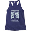 water is sacred no pipelines Racerback Tank