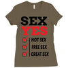 Sex Yes Please Ladies Fitted T-Shirt