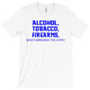 funny t shirt alcohol tobacco firearms who's bringing the chips tee T-Shirt