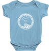 back to back world war champs raising flag Baby Onesie