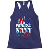 navy dad Racerback Tank