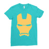 iron man mask avengers marvel comics gift Ladies Fitted T-Shirt