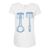 sketch of piston Maternity Scoop Neck T-shirt
