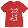 killing it crushing it and full of win V-Neck Tee