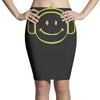 smiley dj techno,club,dance,music,rave retro Pencil Skirts