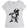 black rabbit Women's Triblend Scoop T-shirt
