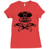 retro pirate Ladies Fitted T-Shirt