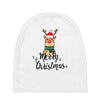 merry cristmas reindeer Baby Beanies