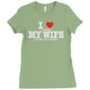i love when my wife let me go fishing Ladies Fitted T-Shirt