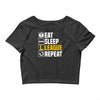 eat sleep league Crop Top