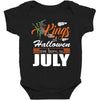 Halloween Kings Are Born In July Baby Bodysuit