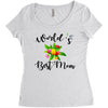 world's best mom Women's Triblend Scoop T-shirt