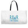 rawr (i'm a dinosaur) Weekender Totes