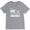 this girl loves christmas V-Neck Tee