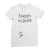 Muggle On Board Airforce Ladies Fitted T-Shirt