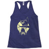 cat and bat halloween Racerback Tank