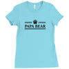 Papa Bear Ladies Fitted T-Shirt