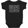 american flag pledge of allegiance Baby Bodysuit