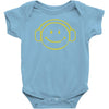 smiley dj techno,club,dance,music,rave retro Baby Onesie