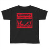 warning if zombies chase us i'm tripping you Toddler T-shirt