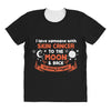 I Love Someone with Skin Cancer to The Moon and Back to Infinity All Over Women's T-shirt