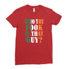 WHO THE FOOK IS THAT GUY Ladies Fitted T-Shirt