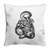 snake and tiger Throw Pillow