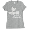 peace and music Ladies Fitted T-Shirt