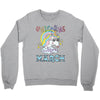 unicorns are born in march cute unicorn Crewneck Sweatshirt