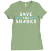 Save The Sharks Ladies Fitted T-Shirt