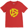 45 stereo adapter V-Neck Tee