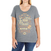 driver picks the music Ladies Curvy T-Shirt